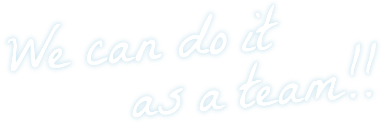 We can do it as a team!!